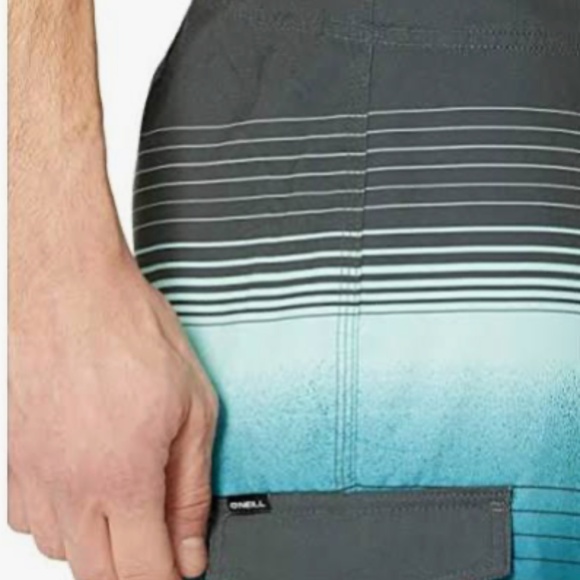 NWT O'Neill LENNOX GRAPHITE Men's 21" Board shorts size 36 - Picture 2 of 7